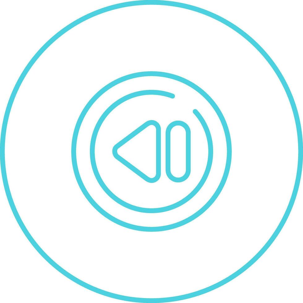 Previous Track Circle Vector Icon