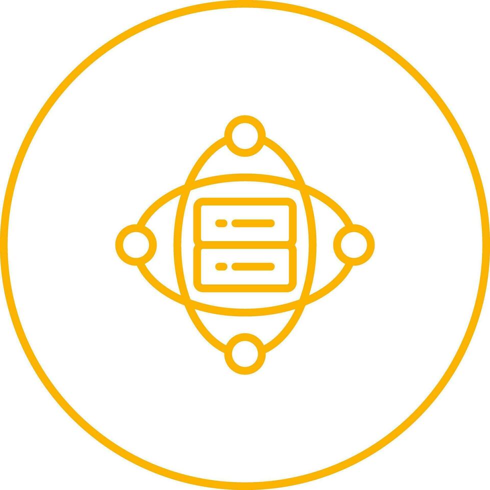 Cluster Server Vector Icon
