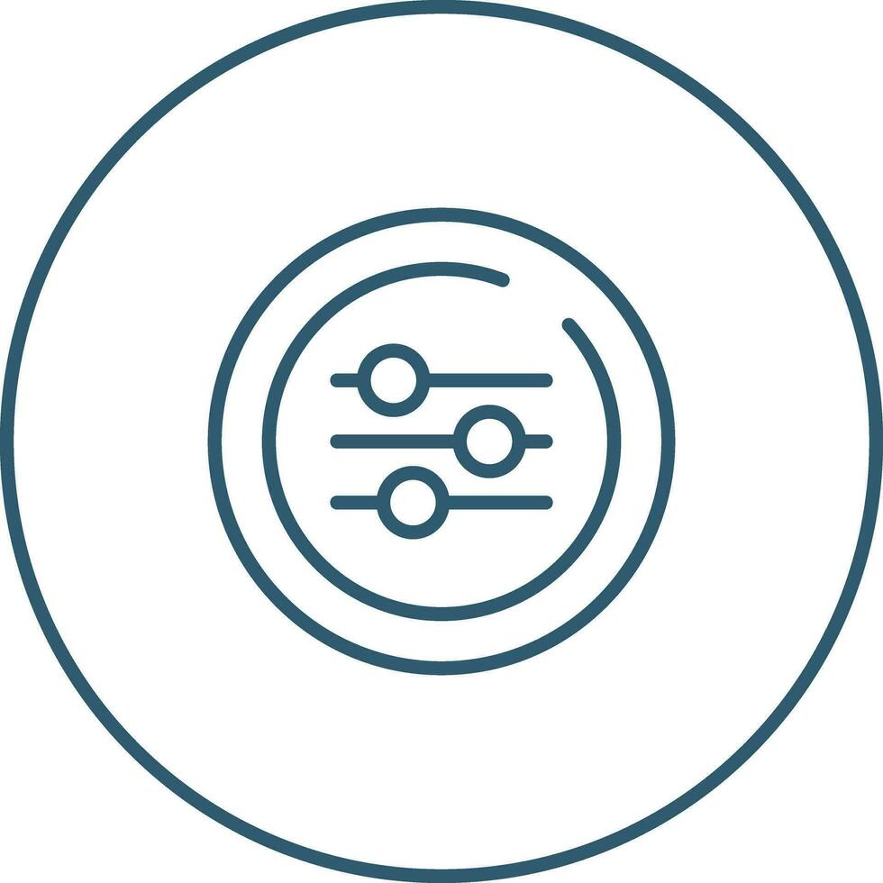 Equalizer Circle Vector Icon