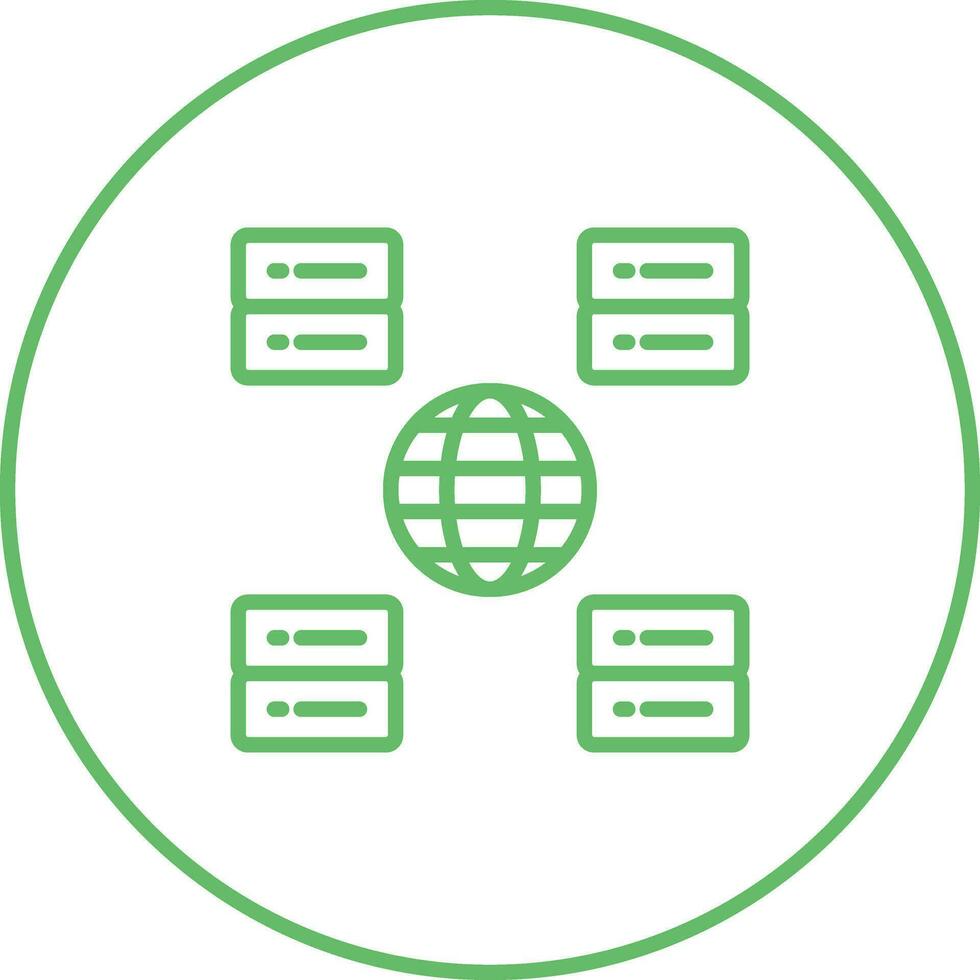 Content Delivery Network Vector Icon