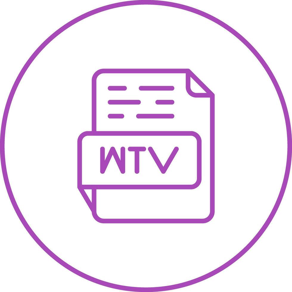 WTV Vector Icon