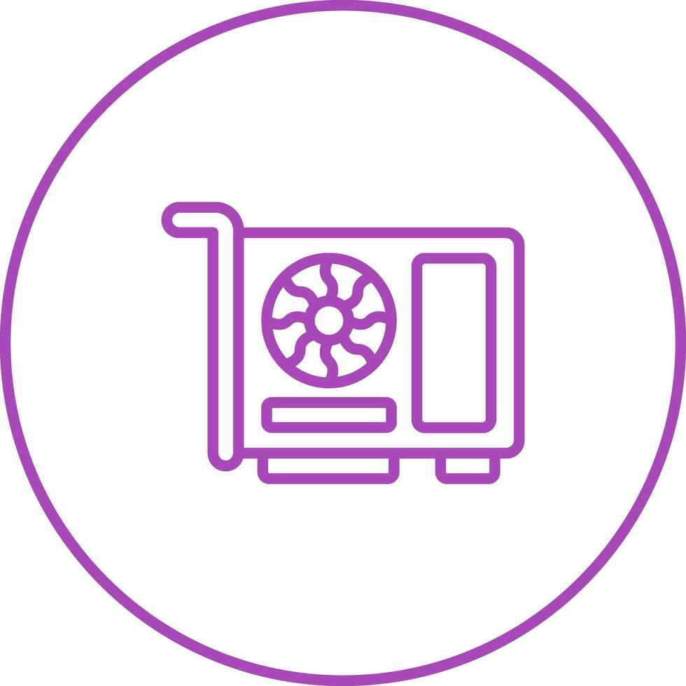 Graphic Card Vector Icon