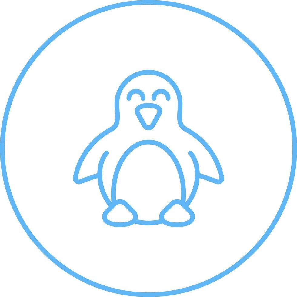 icono de vector de pingüino