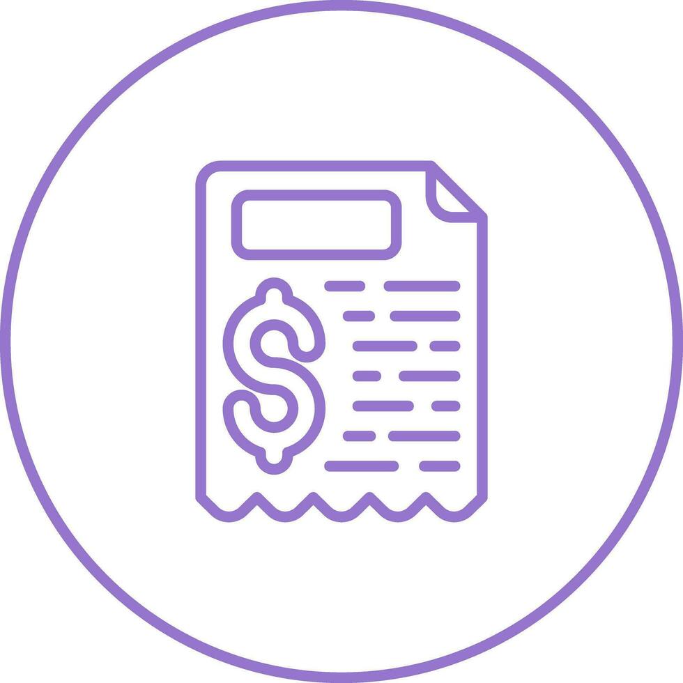 Receipt Vector Icon