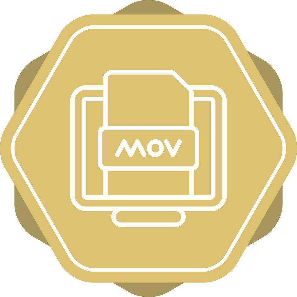 mov archivo vector icono