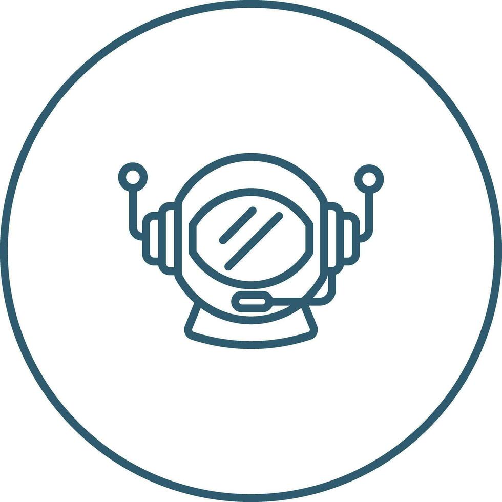 Astronaut Helmet Vector Icon
