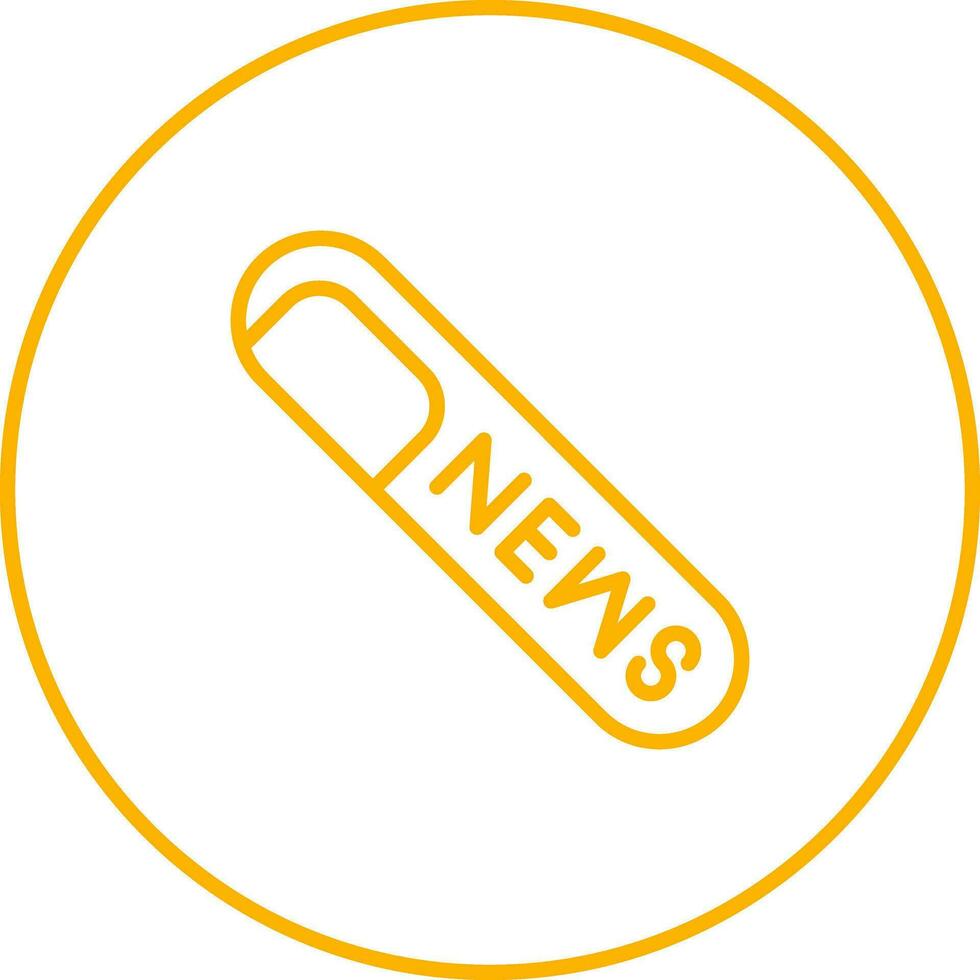 Rolled Up Newspaper Vector Icon