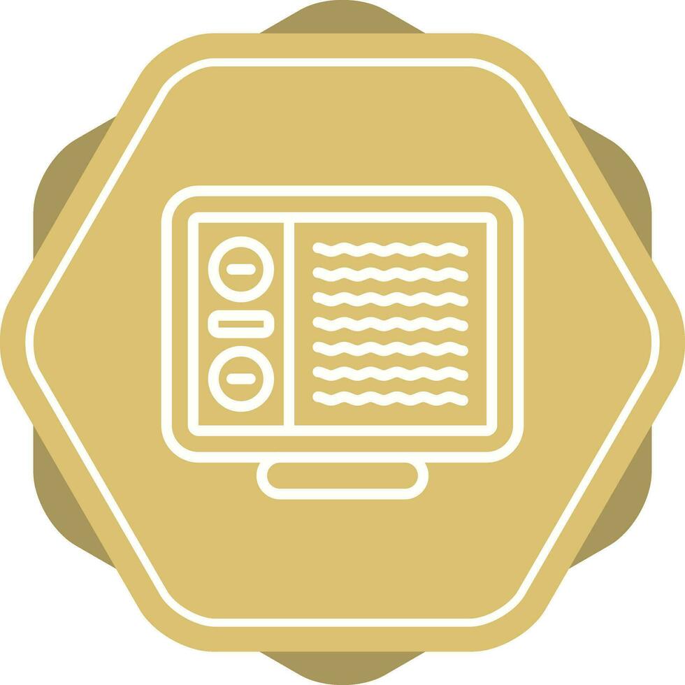 icono de vector de computadora de escritorio