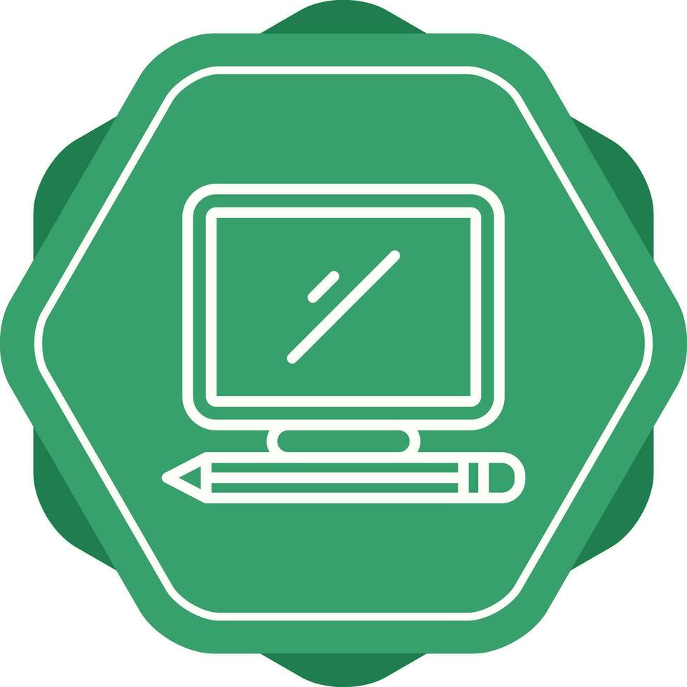 icono de vector de computadora de escritorio