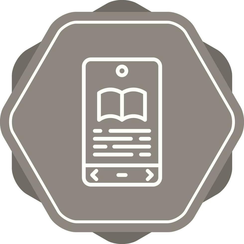 E book Reader Vector Icon