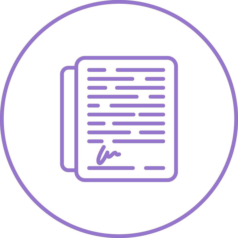 Signature Vector Icon