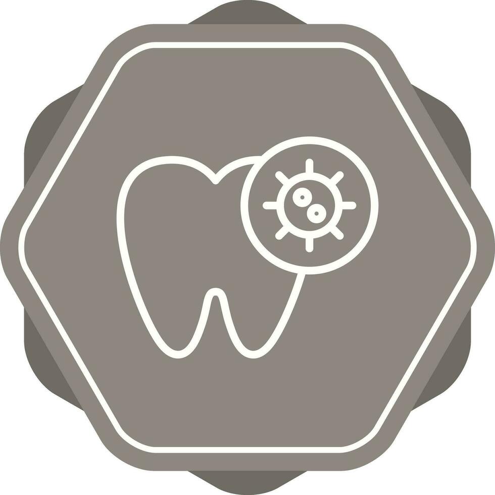 icono de vector de diente