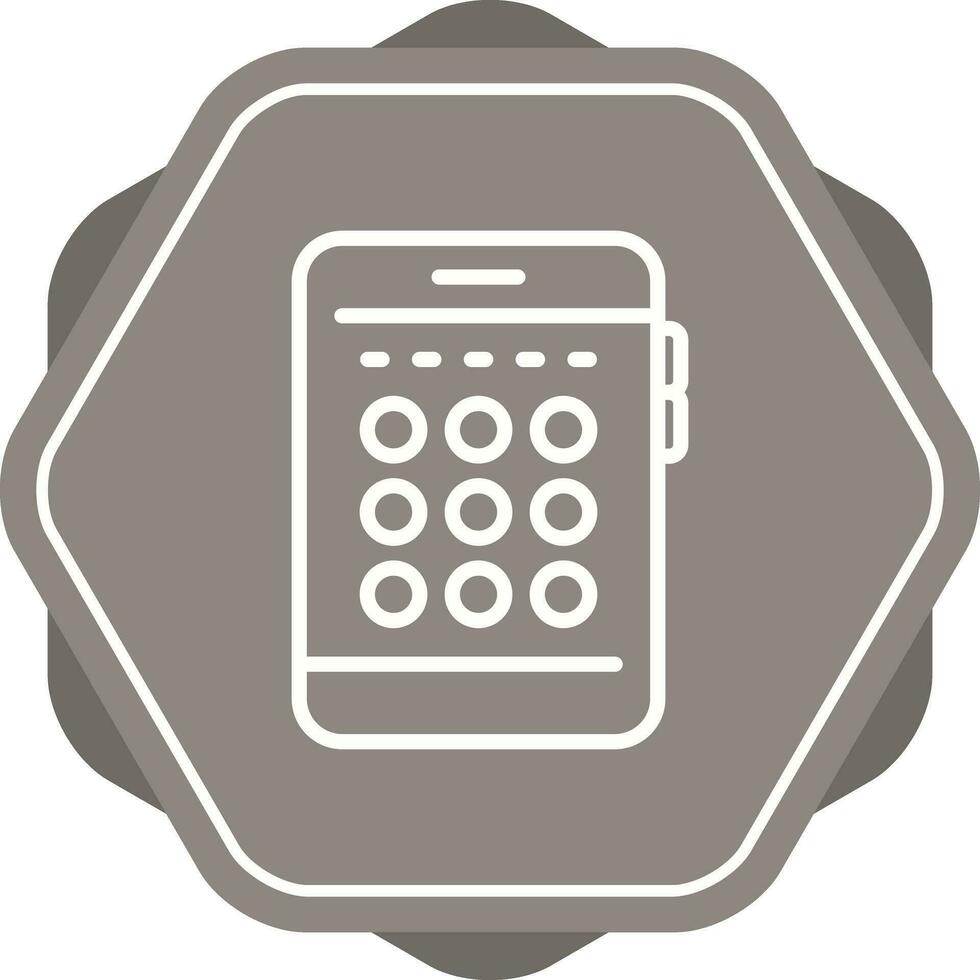 icono de vector de código PIN