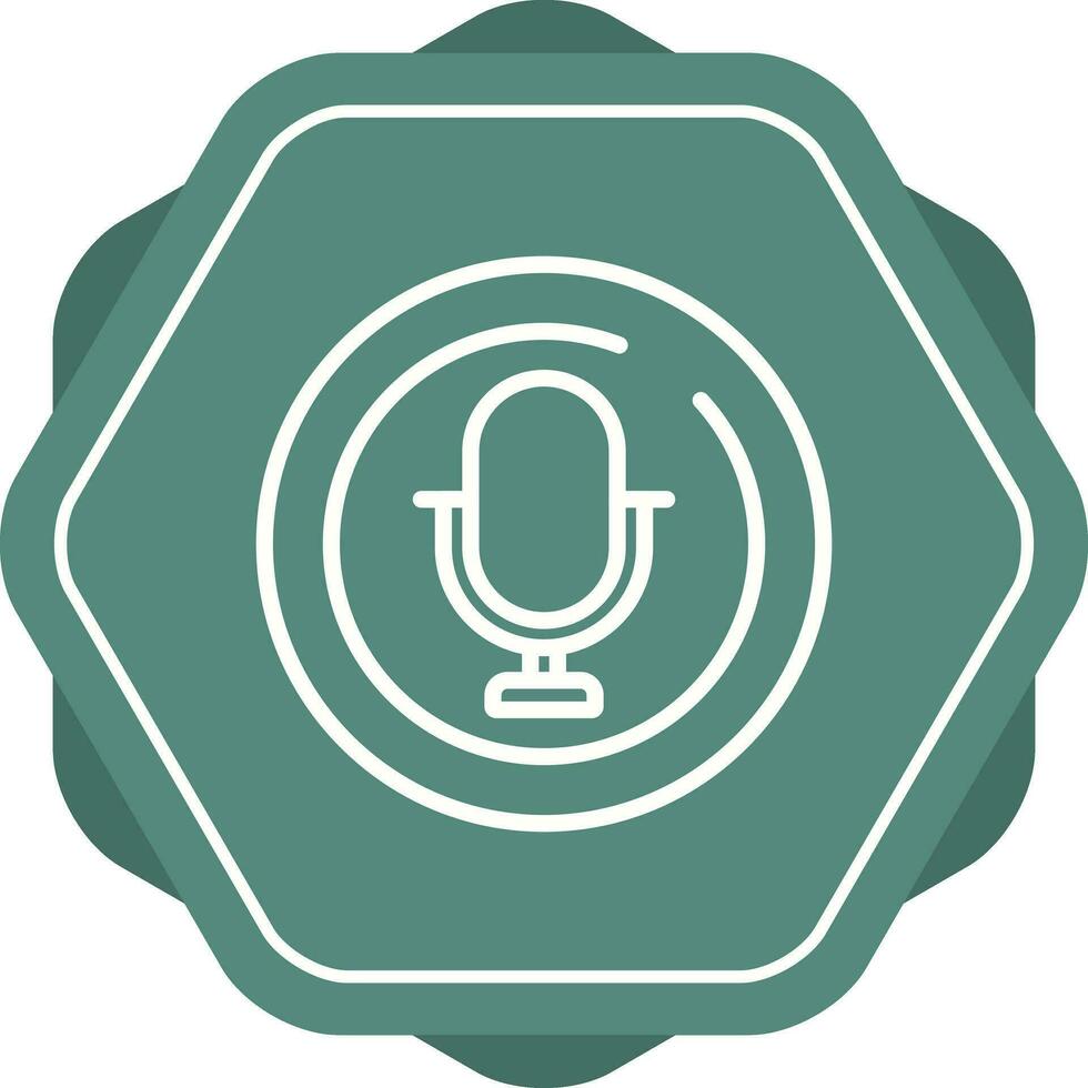 Microphone Circle Vector Icon