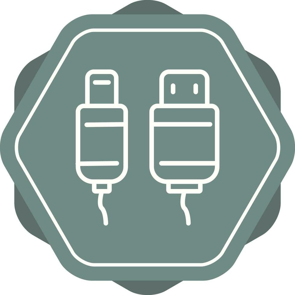 Usb Cable Vector Icon