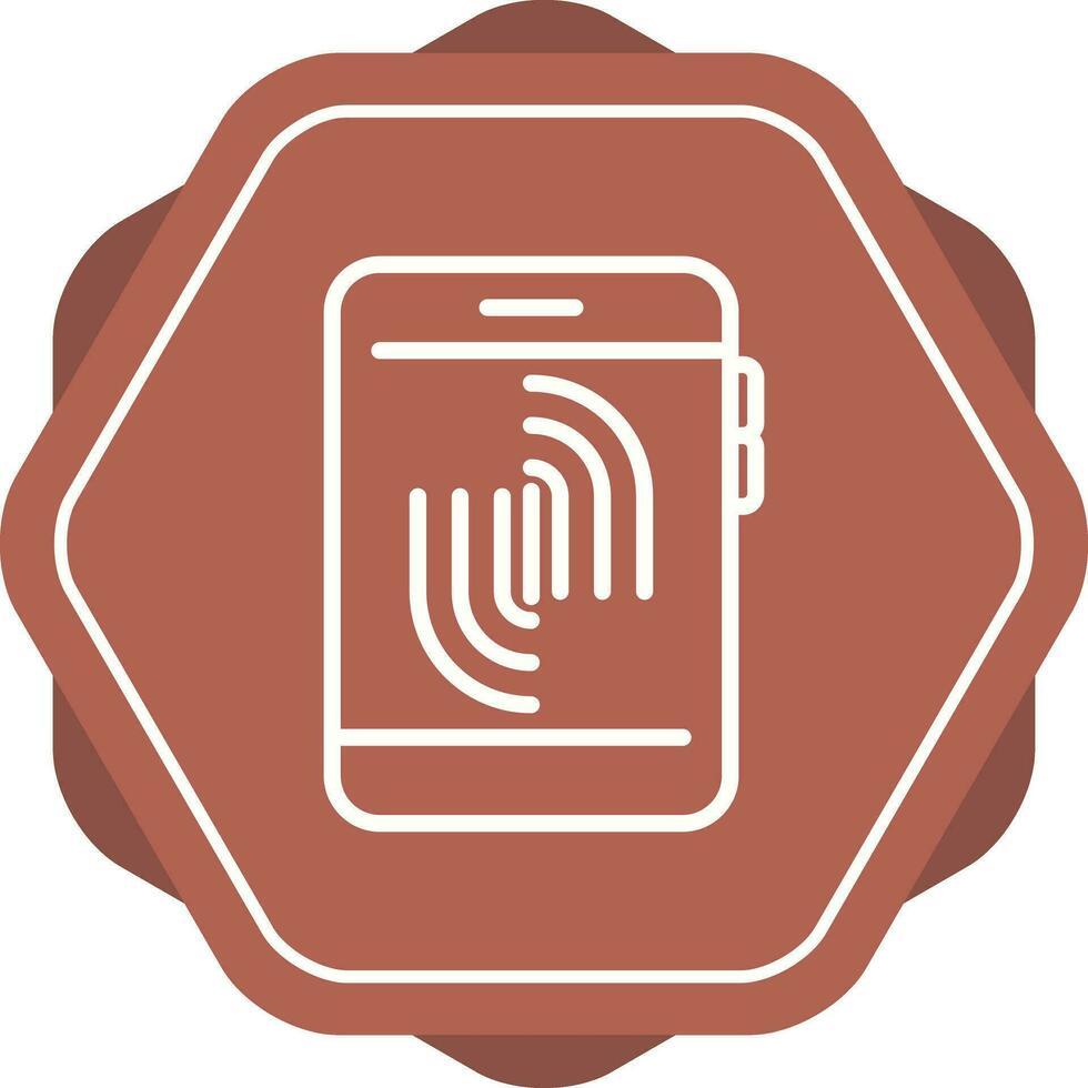 Fingerprint Scanning Vector Icon