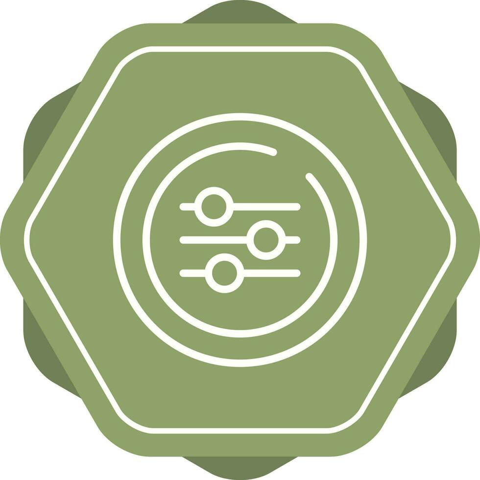 Equalizer Circle Vector Icon