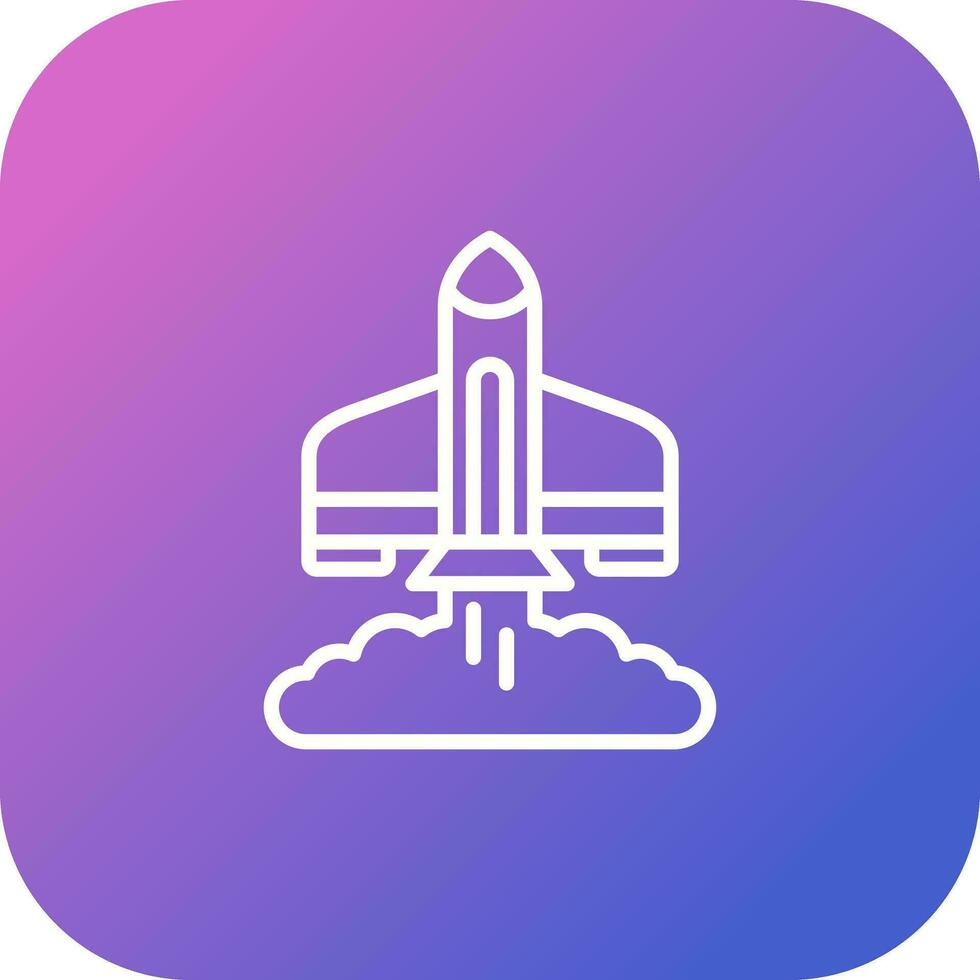 Rocket Launch Vector Icon