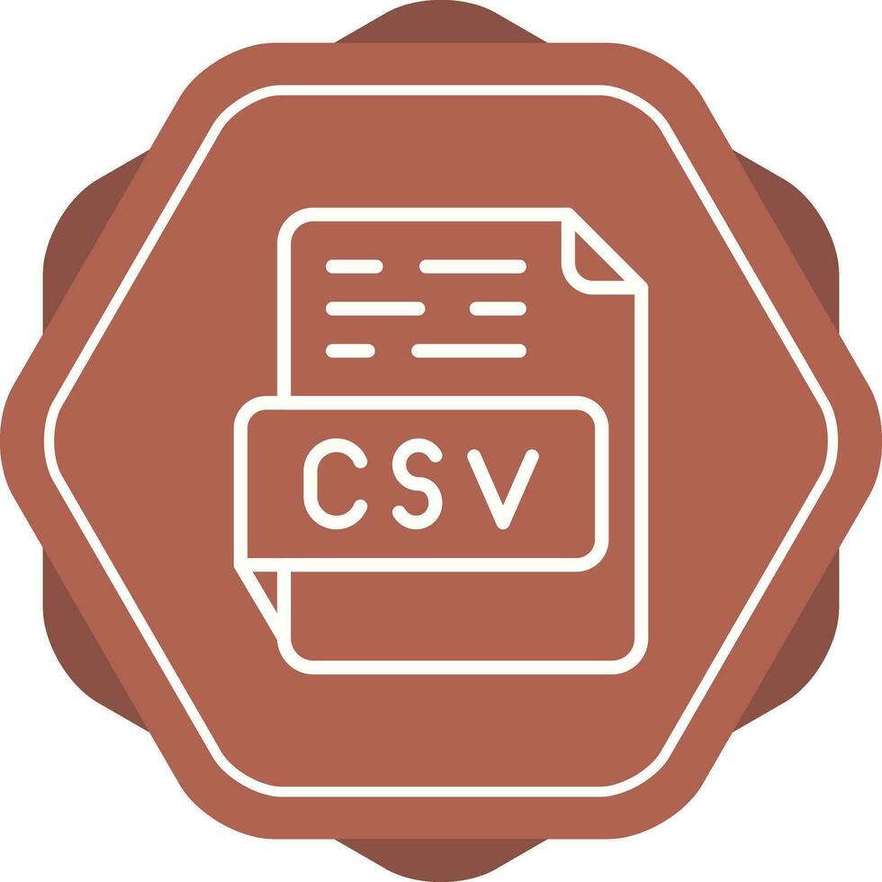 icono de vector csv