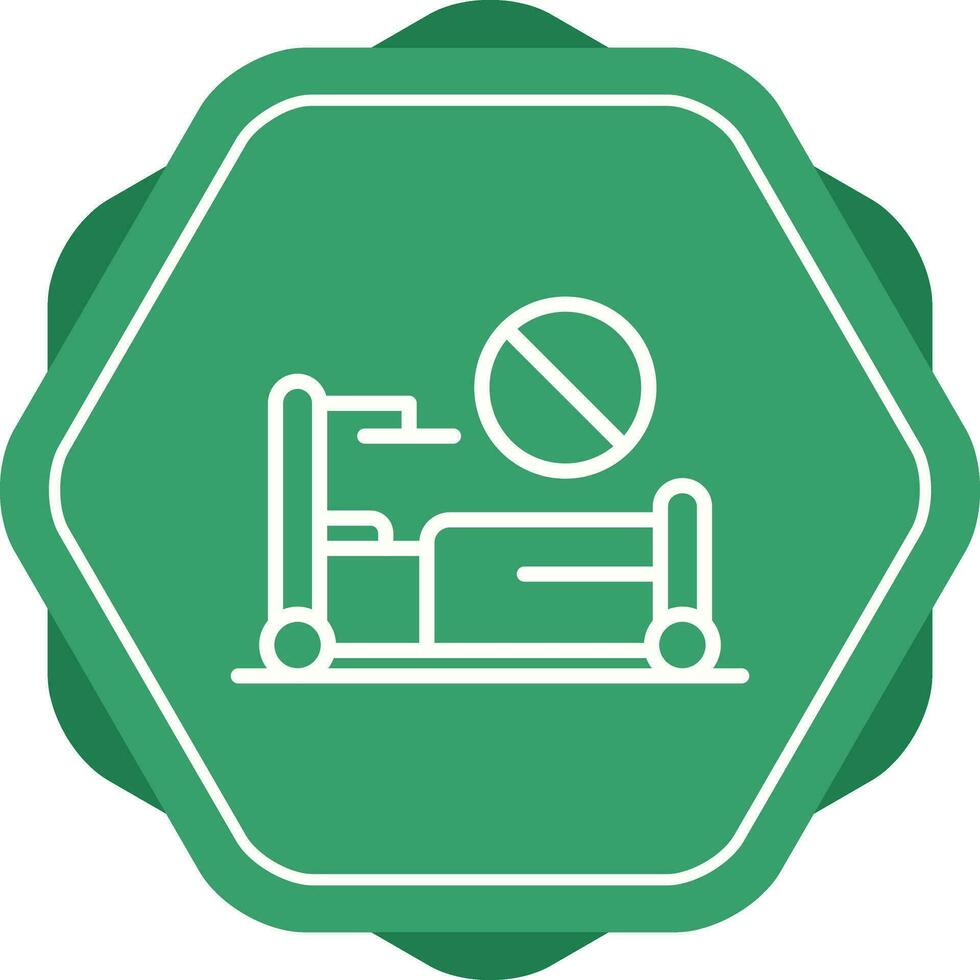 icono de vector de cama