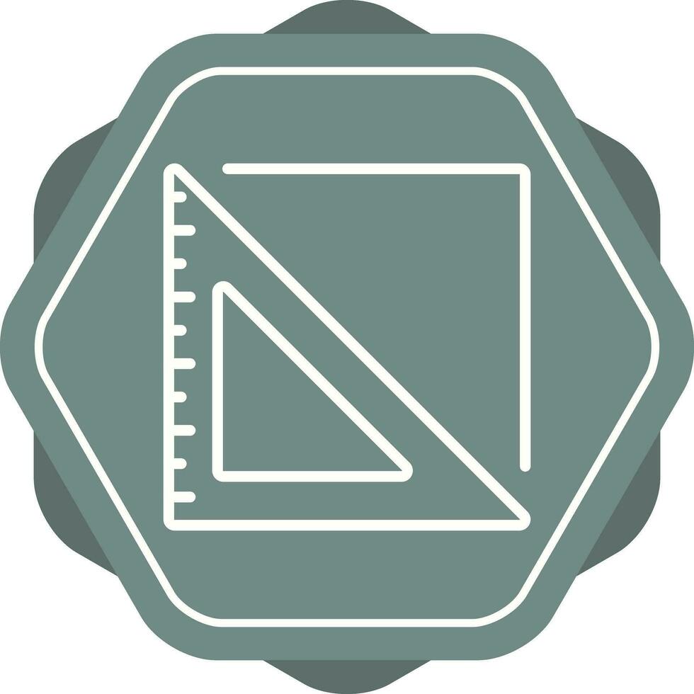 icono de vector de regla triangular