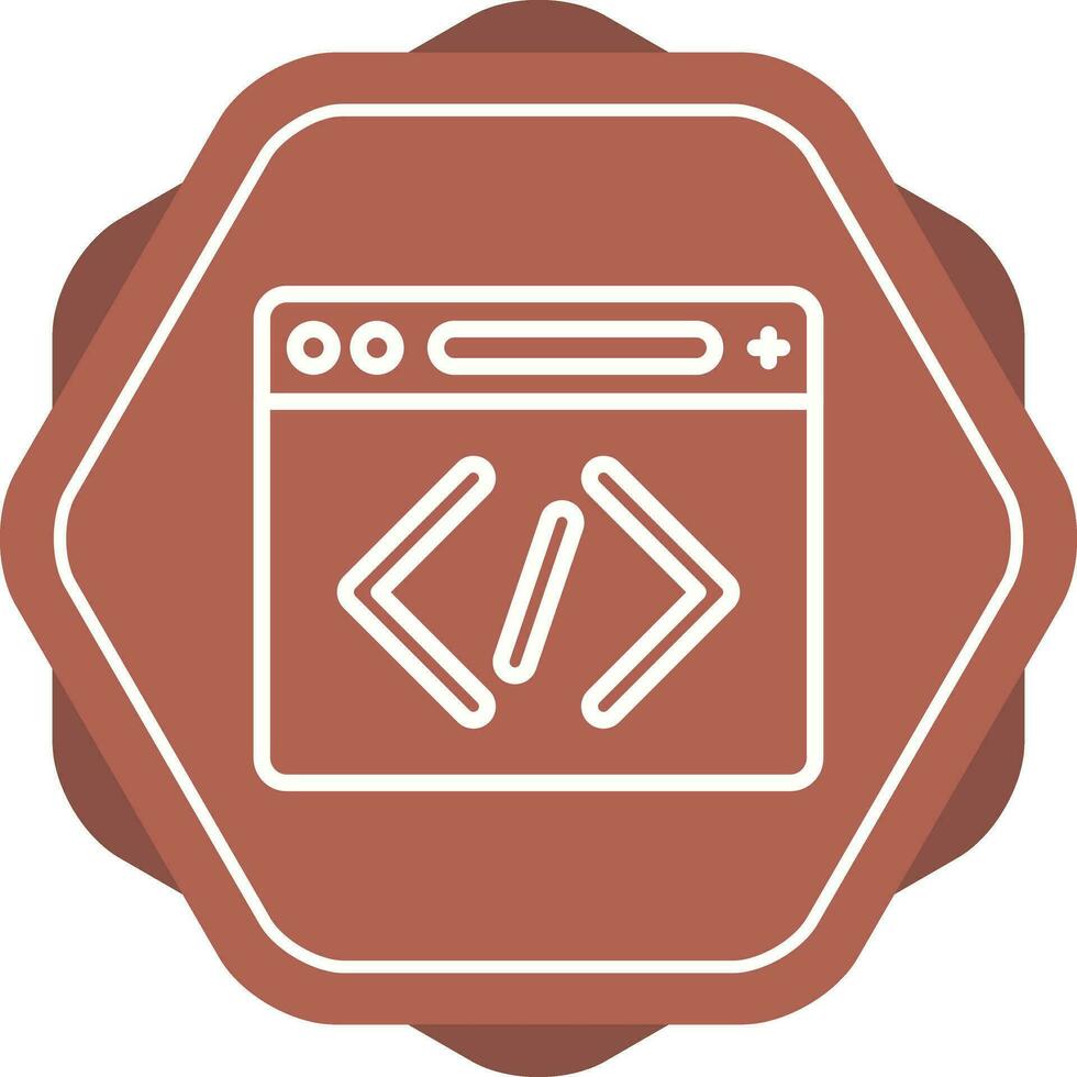 icono de vector de codificación