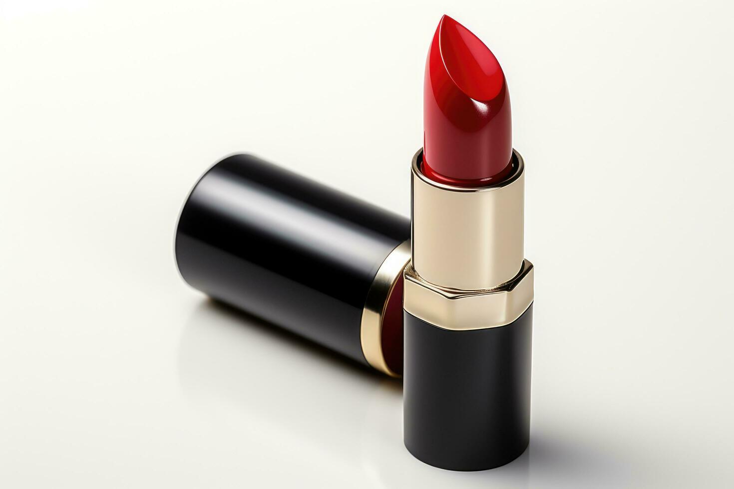 AI generated Beautiful lipstick isolated on white. Makeup product. AI Generative photo