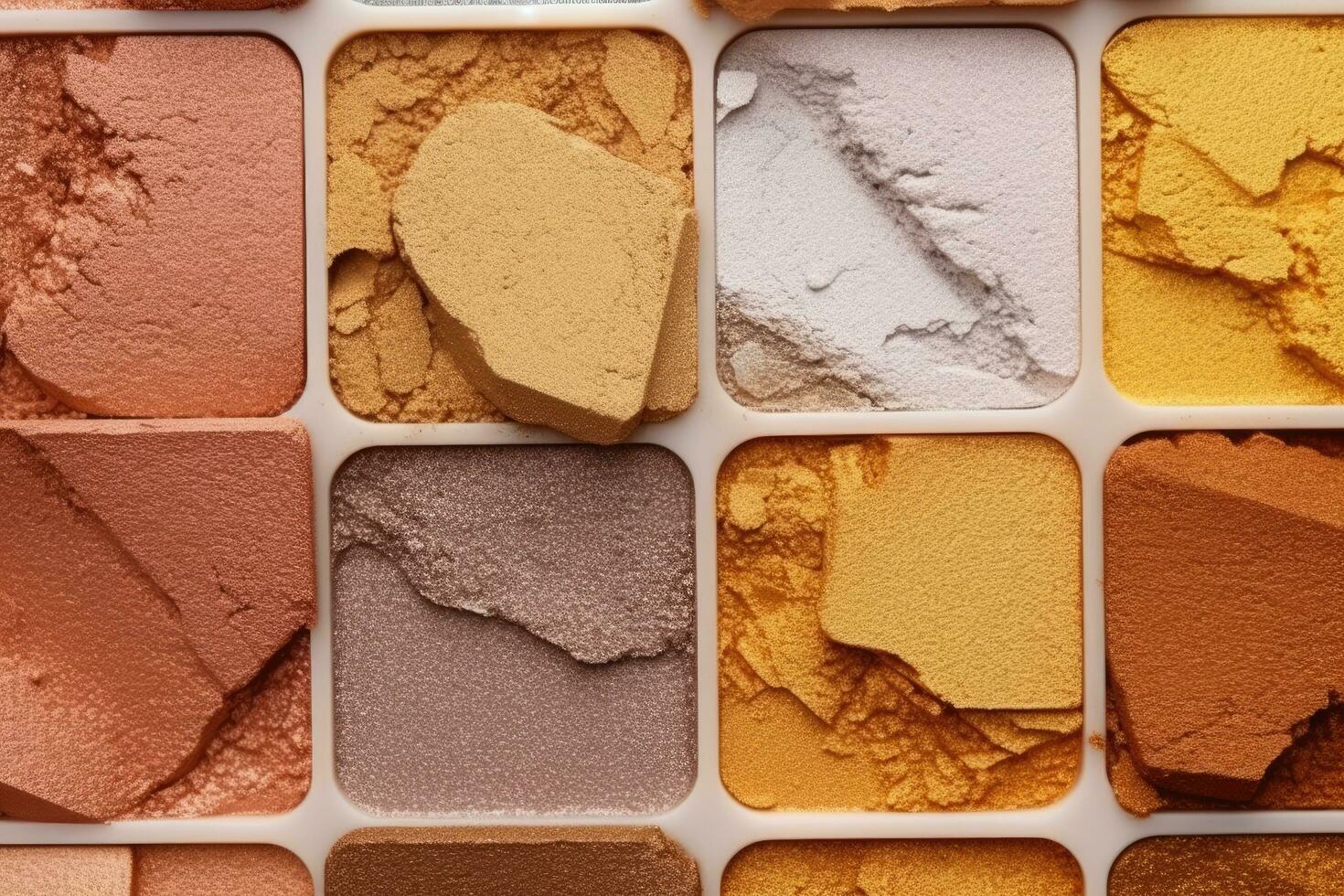 AI generated Eyeshadow palette. Close-up. Beauty concept photo