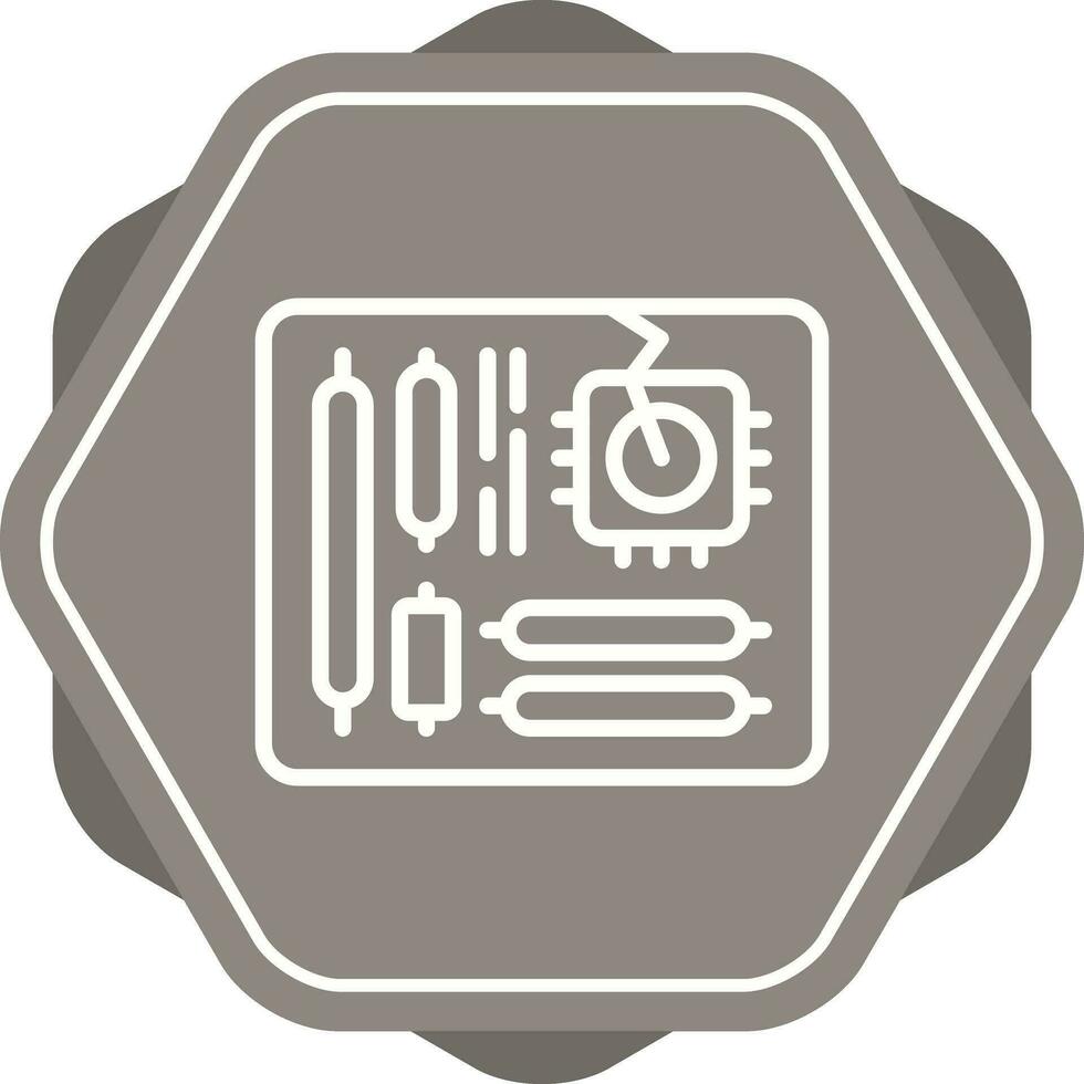 icono de vector de placa base