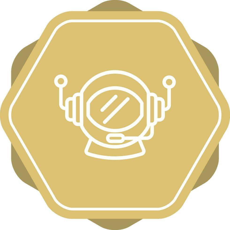 Astronaut Helmet Vector Icon