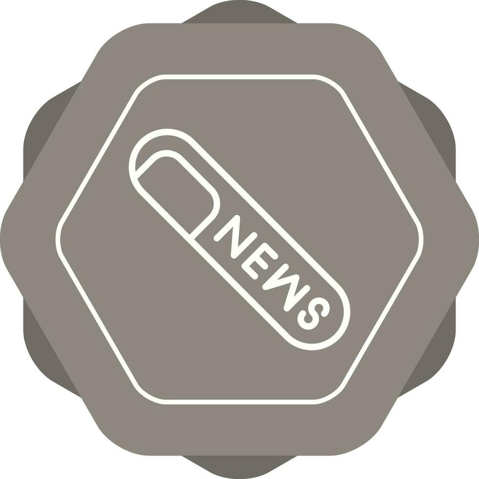 Rolled Up Newspaper Vector Icon