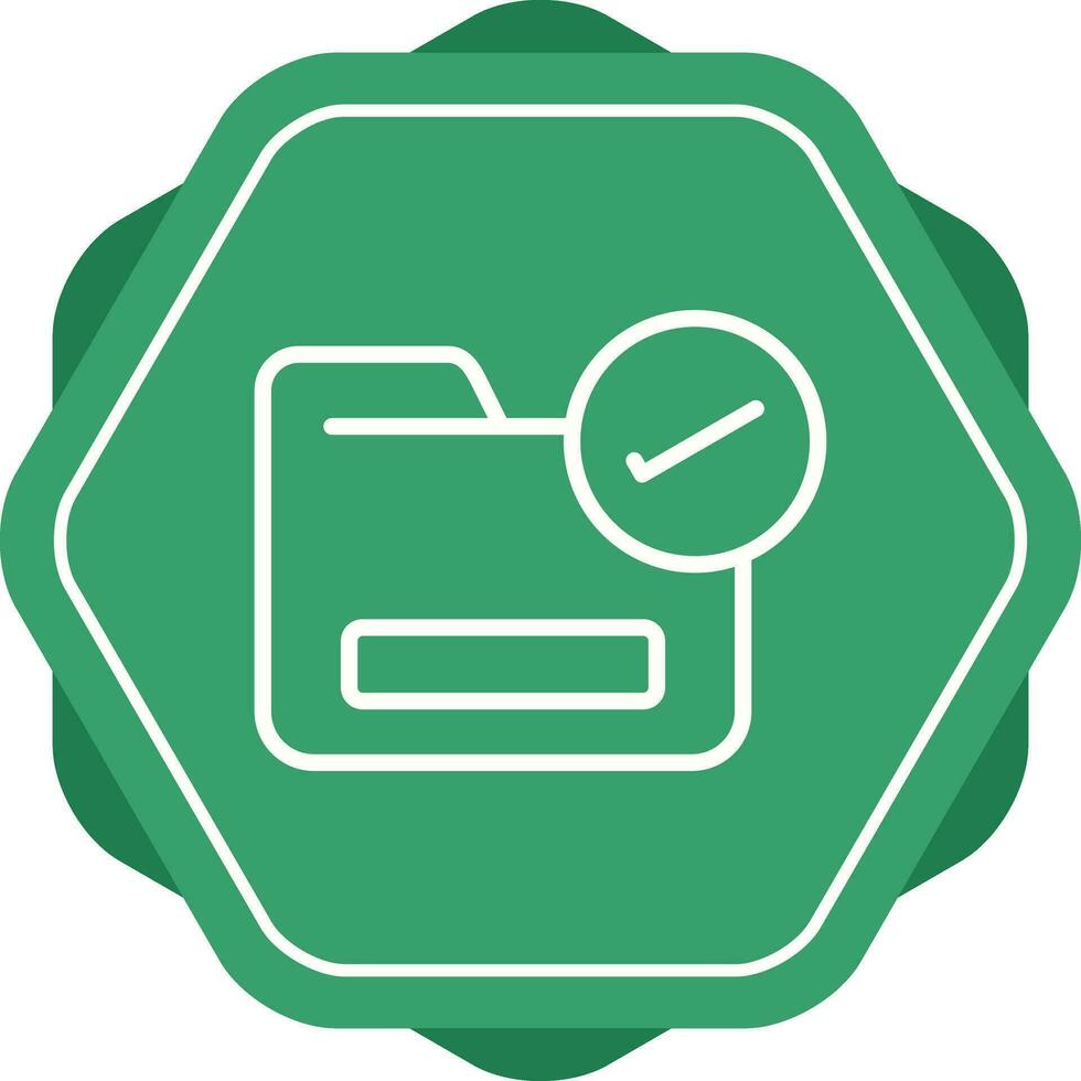 Folder with a Checkmark Vector Icon