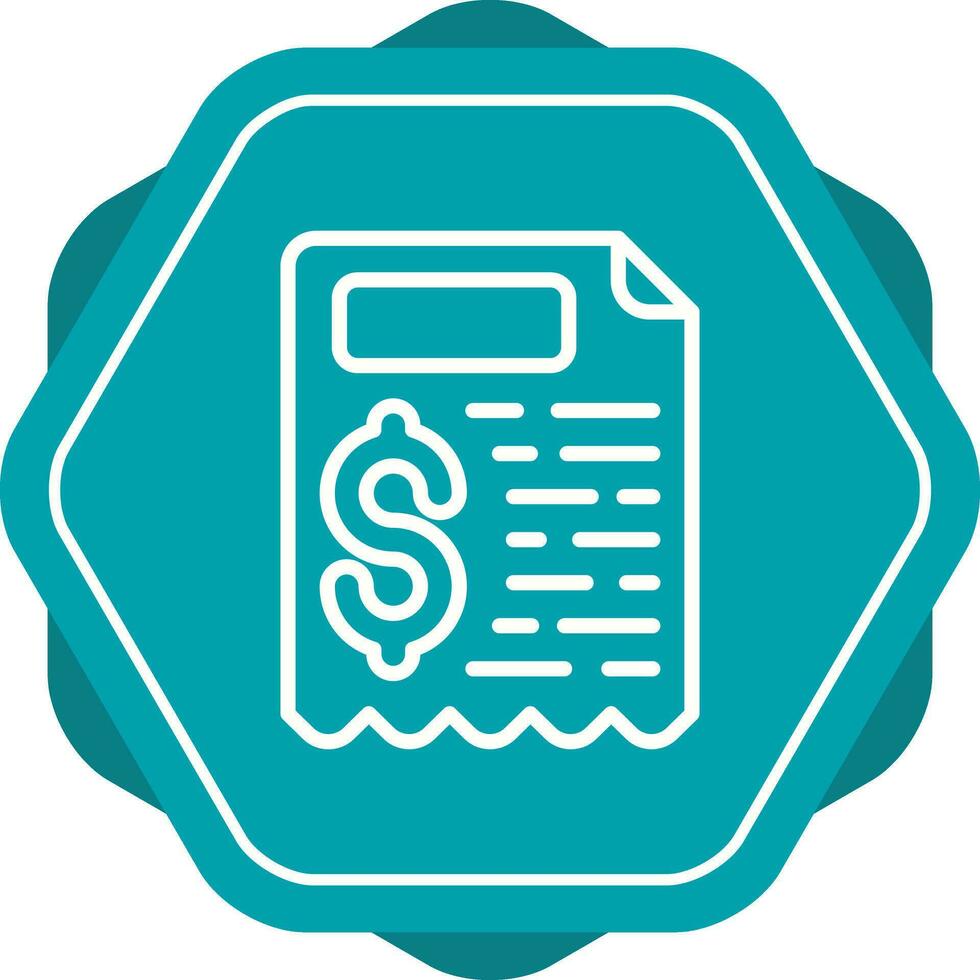 Receipt Vector Icon
