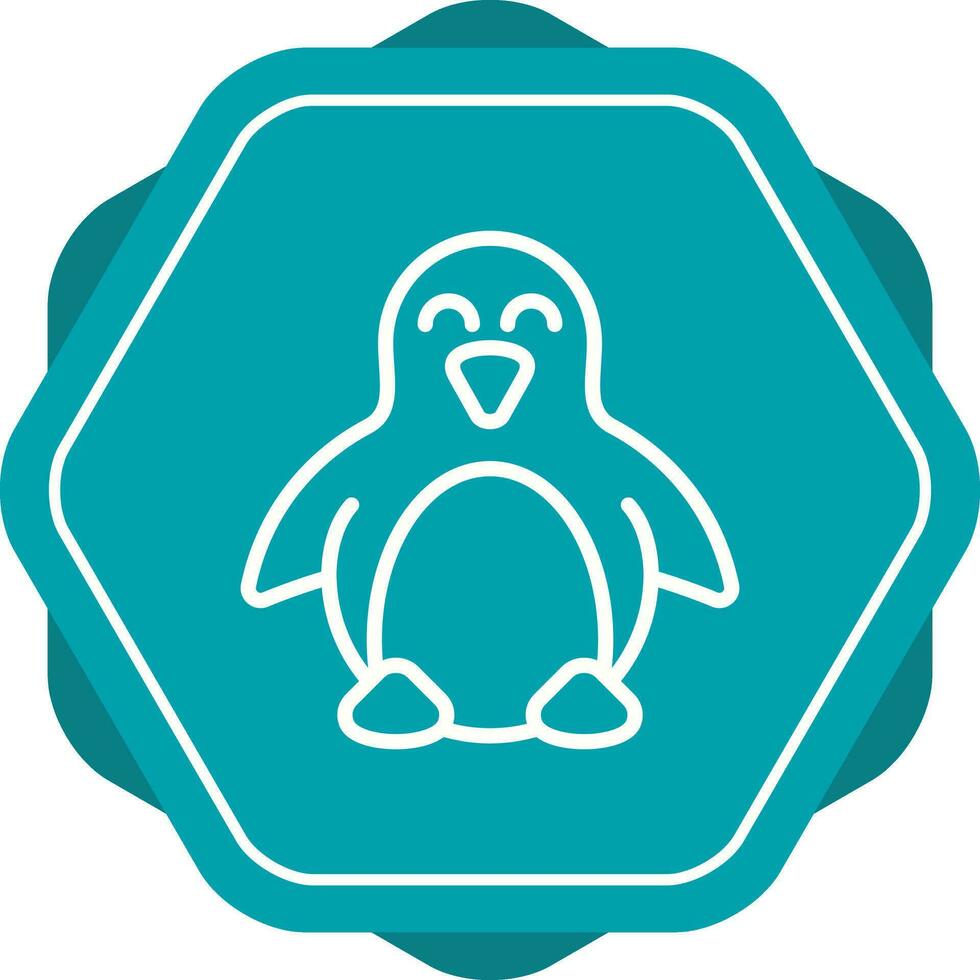 icono de vector de pingüino