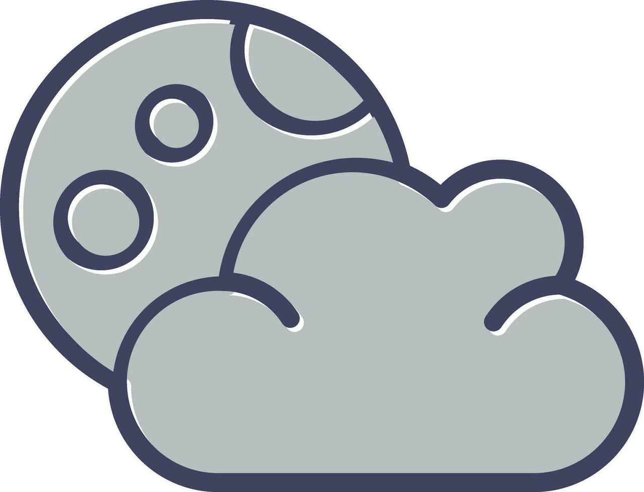 icono de vector de nube