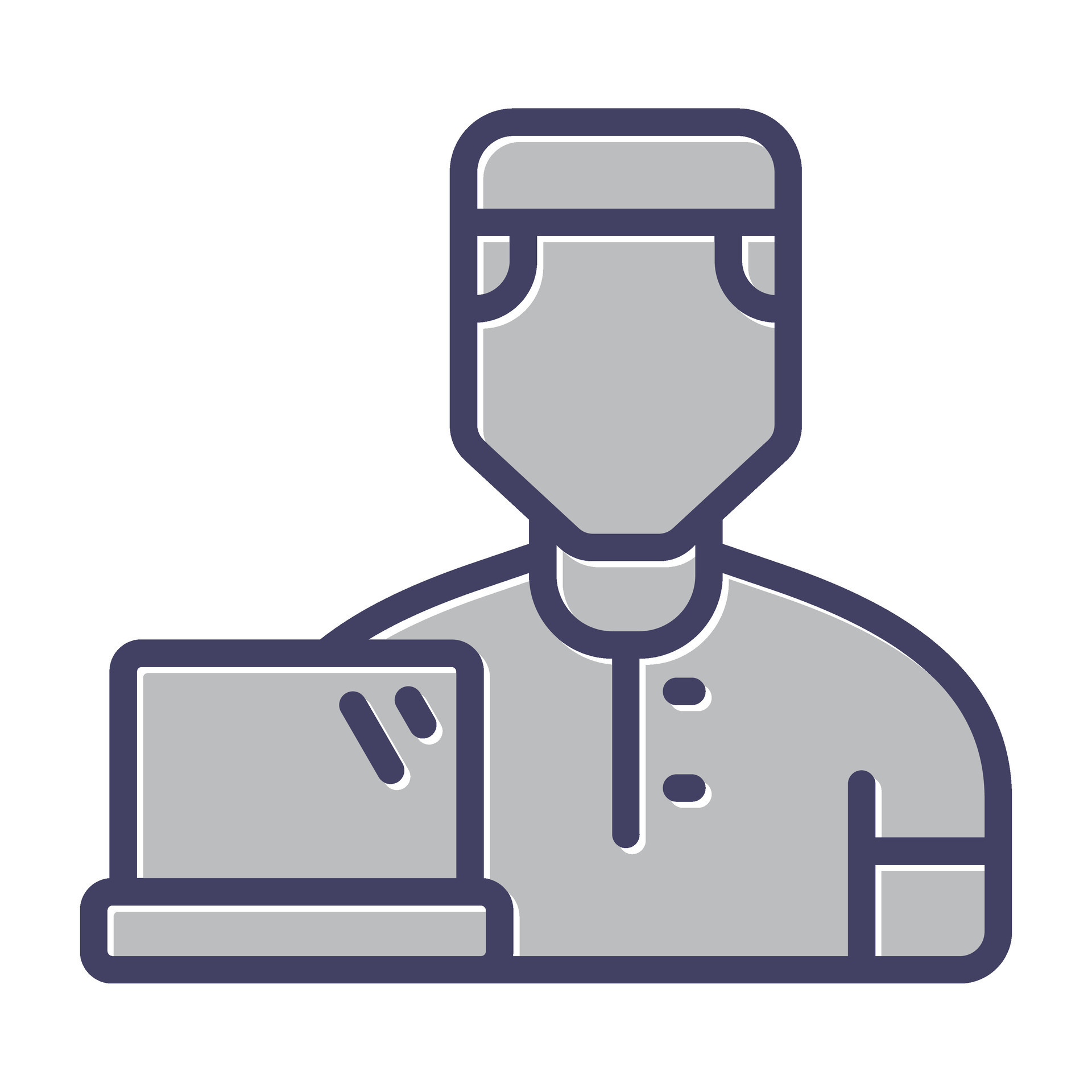 User Working Vector Icon 36920998 Vector Art at Vecteezy