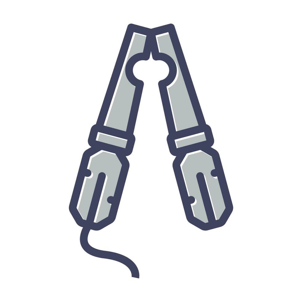 cable abrazadera vector icono