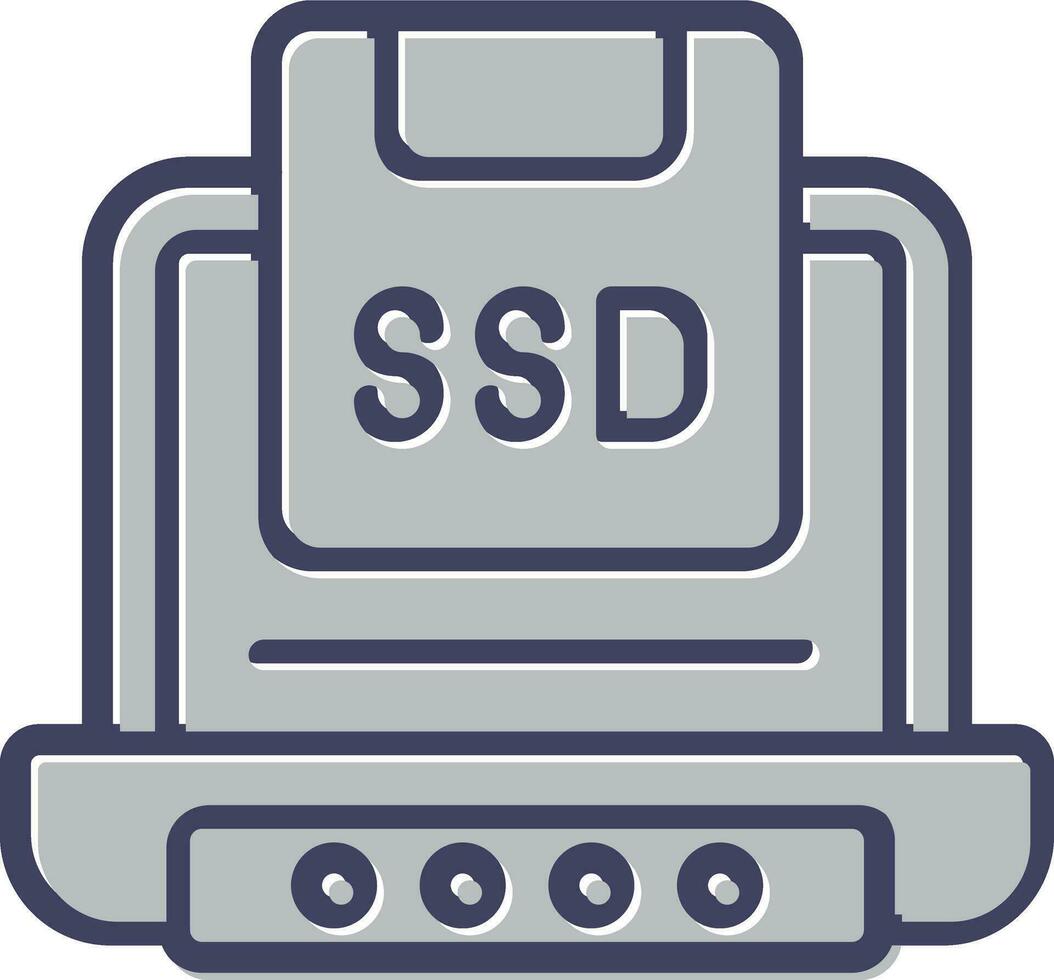 Solid State Drive Vector Icon