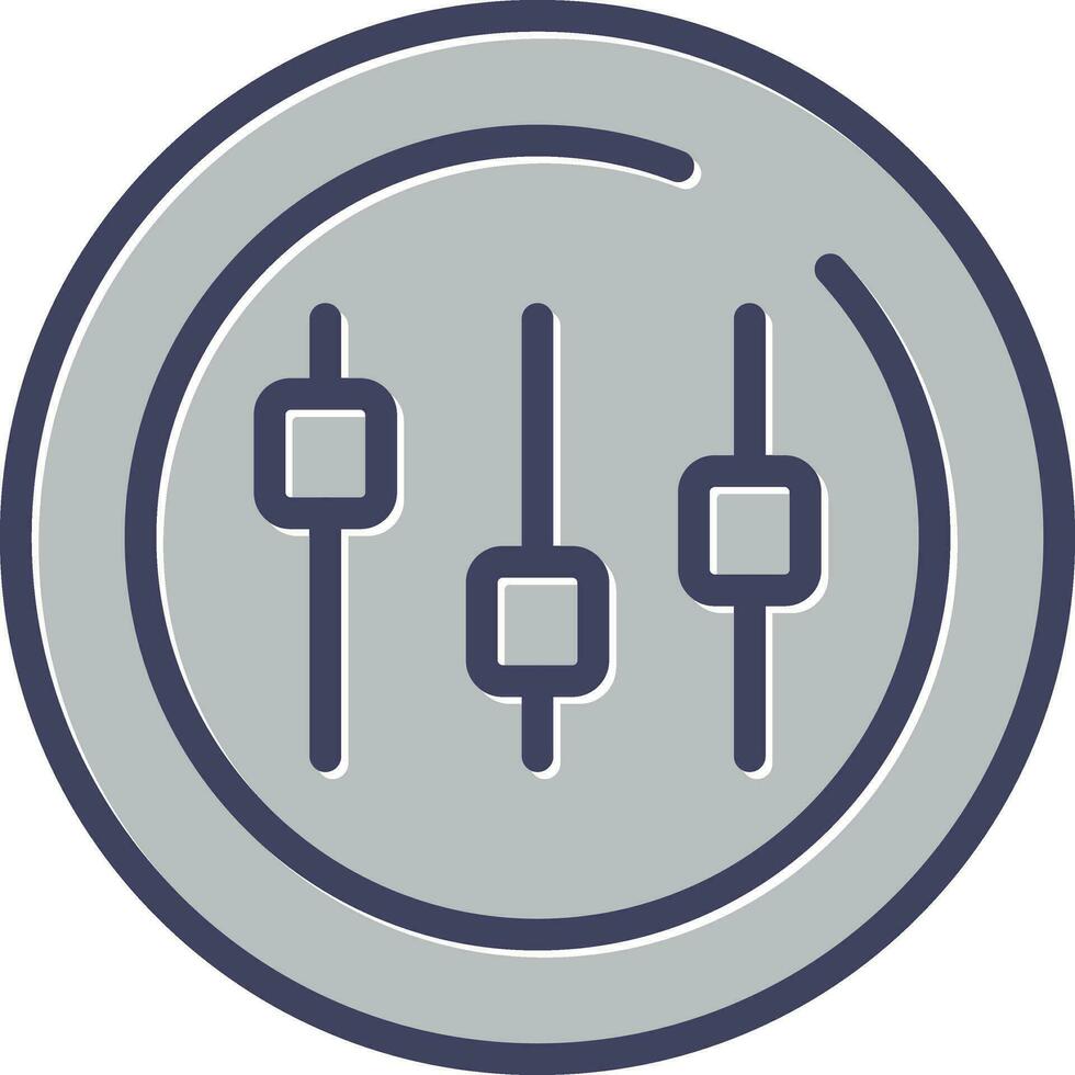 Music Equalizer Circle Vector Icon