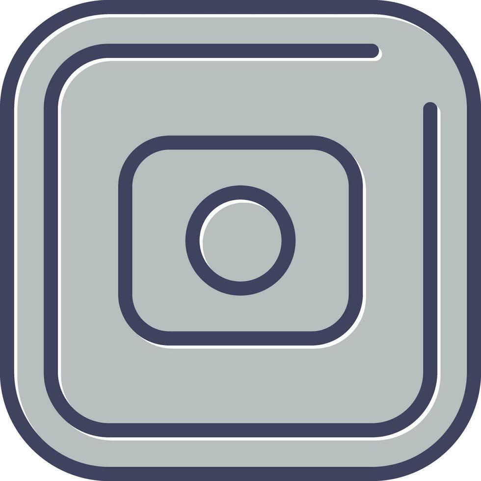 Record Square Vector Icon