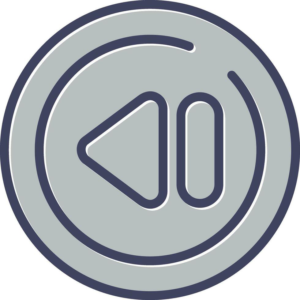 Previous Track Circle Vector Icon
