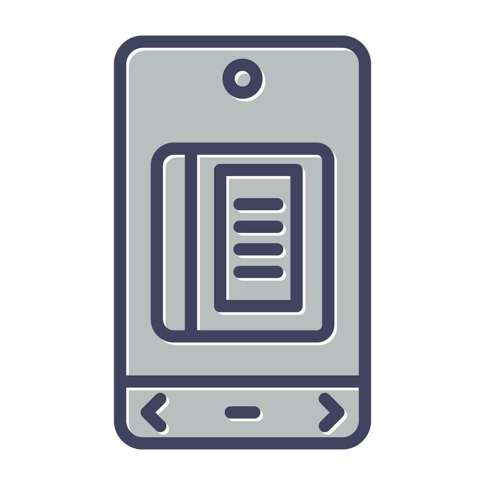 E Book Vector Icon