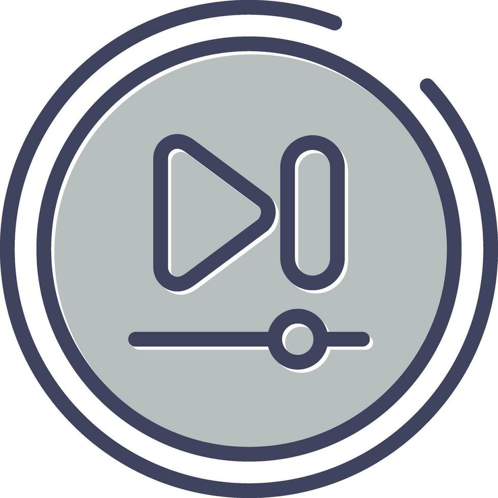 Video Next Track Button Vector Icon