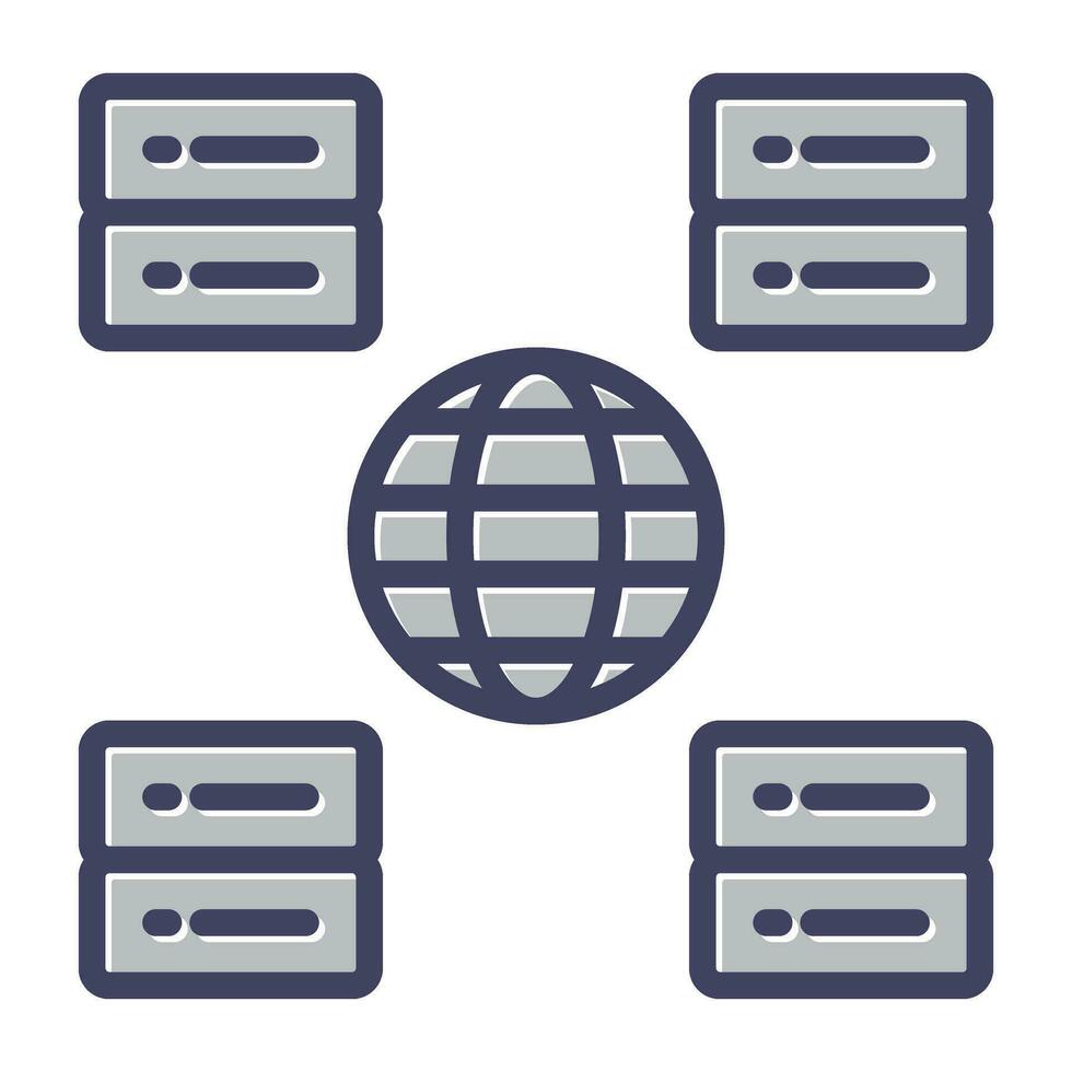 Content Delivery Network Vector Icon