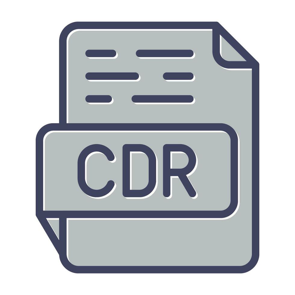 CDR Vector Icon