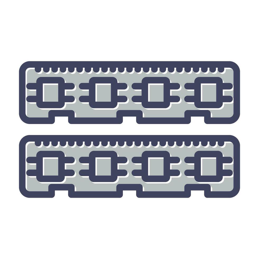 RAM memoria vector icono