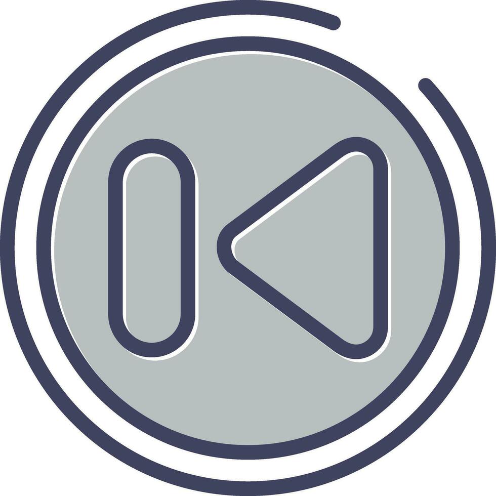 Previous Track Button Vector Icon