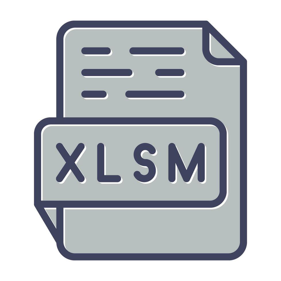 XLSM Vector Icon