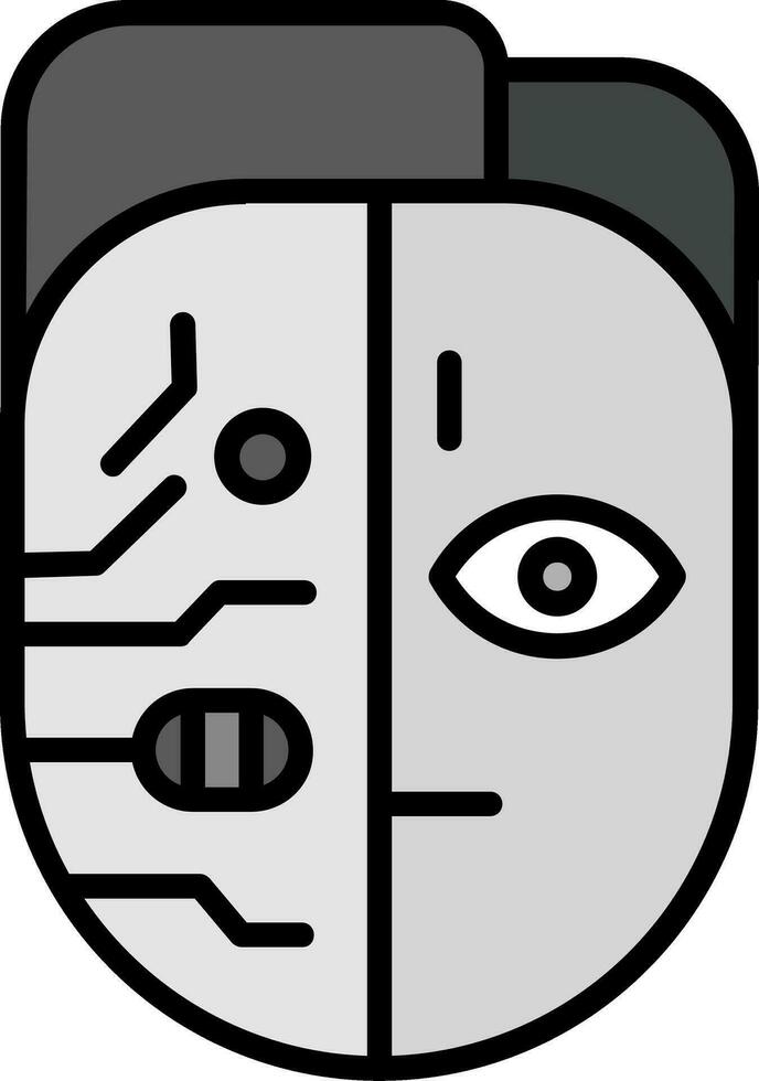 Cyborg Vector Icon