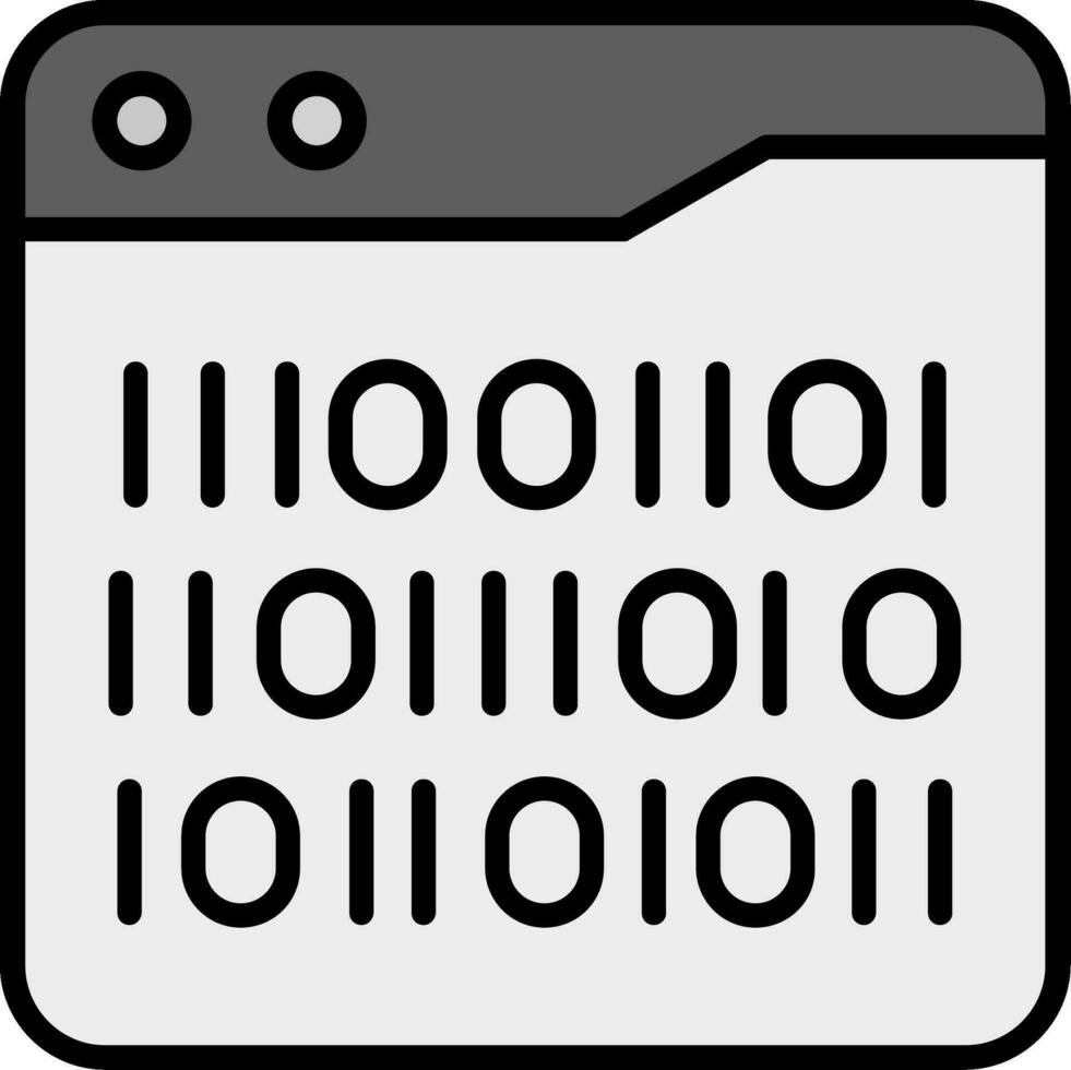 Binary Code Vector Icon